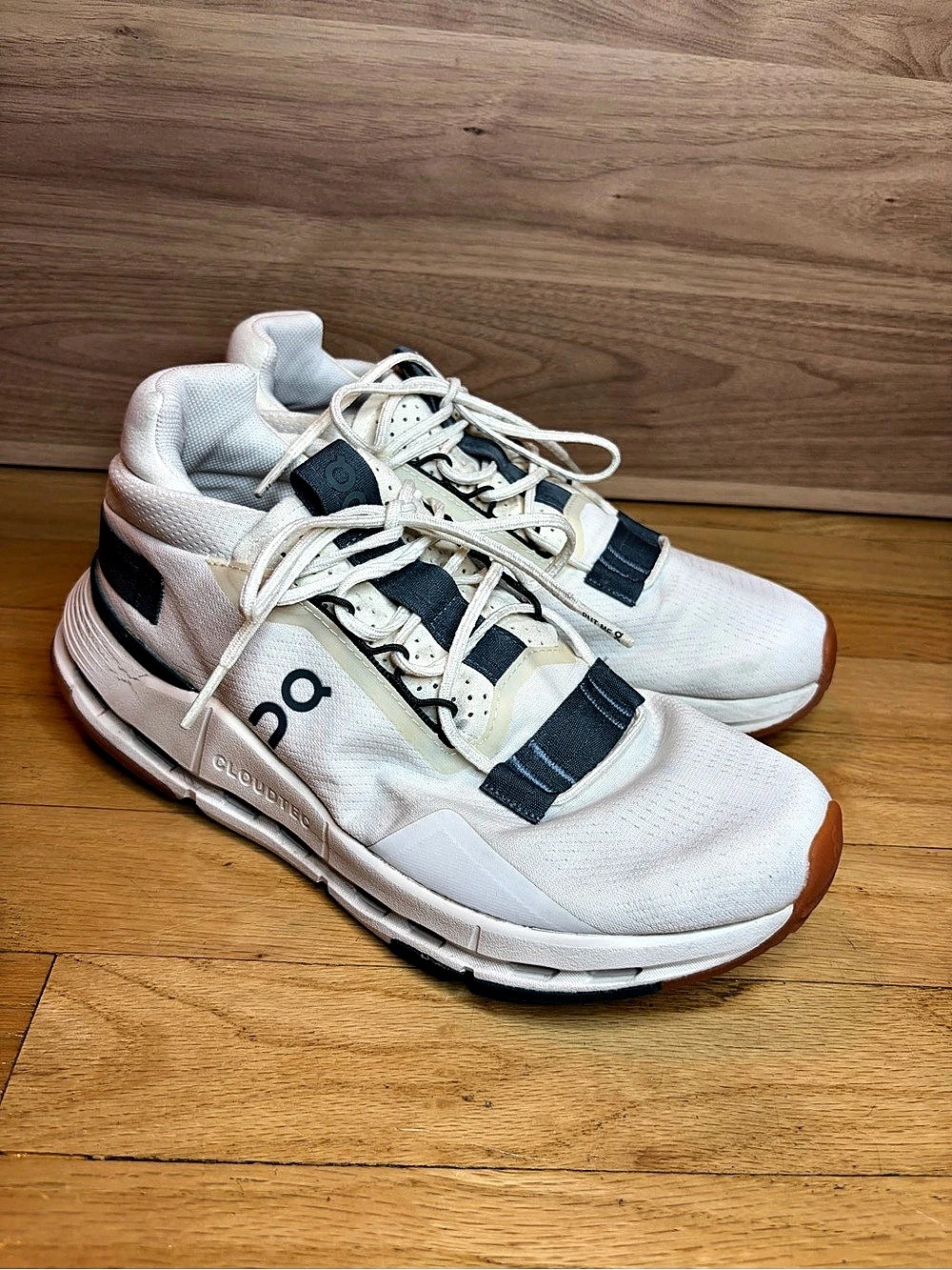 On Cloudnova 2 Men's Sneakers in Ivory / Olive - Size 7